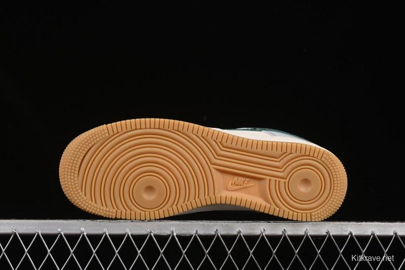 Nike Air Force 1 '07 Low LV Collaboration Green Stone Grain Gum Sole Casual Sneakers - ZH2598-306