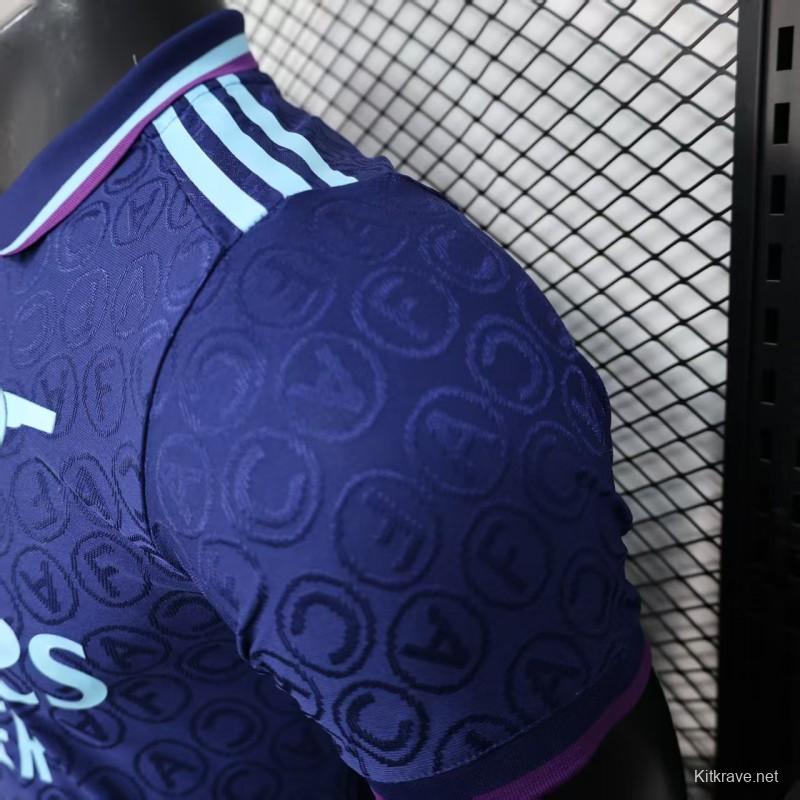 Player Version 25/26 Arsenal Blue with Geometric Pattern Jersey