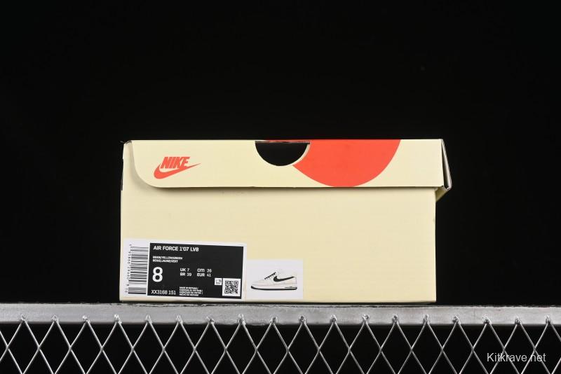 Nike Air Force 1 '07 Low Stussy Collaboration Green Swoosh Gold Embroidery Casual Sneakers - XX3168-151