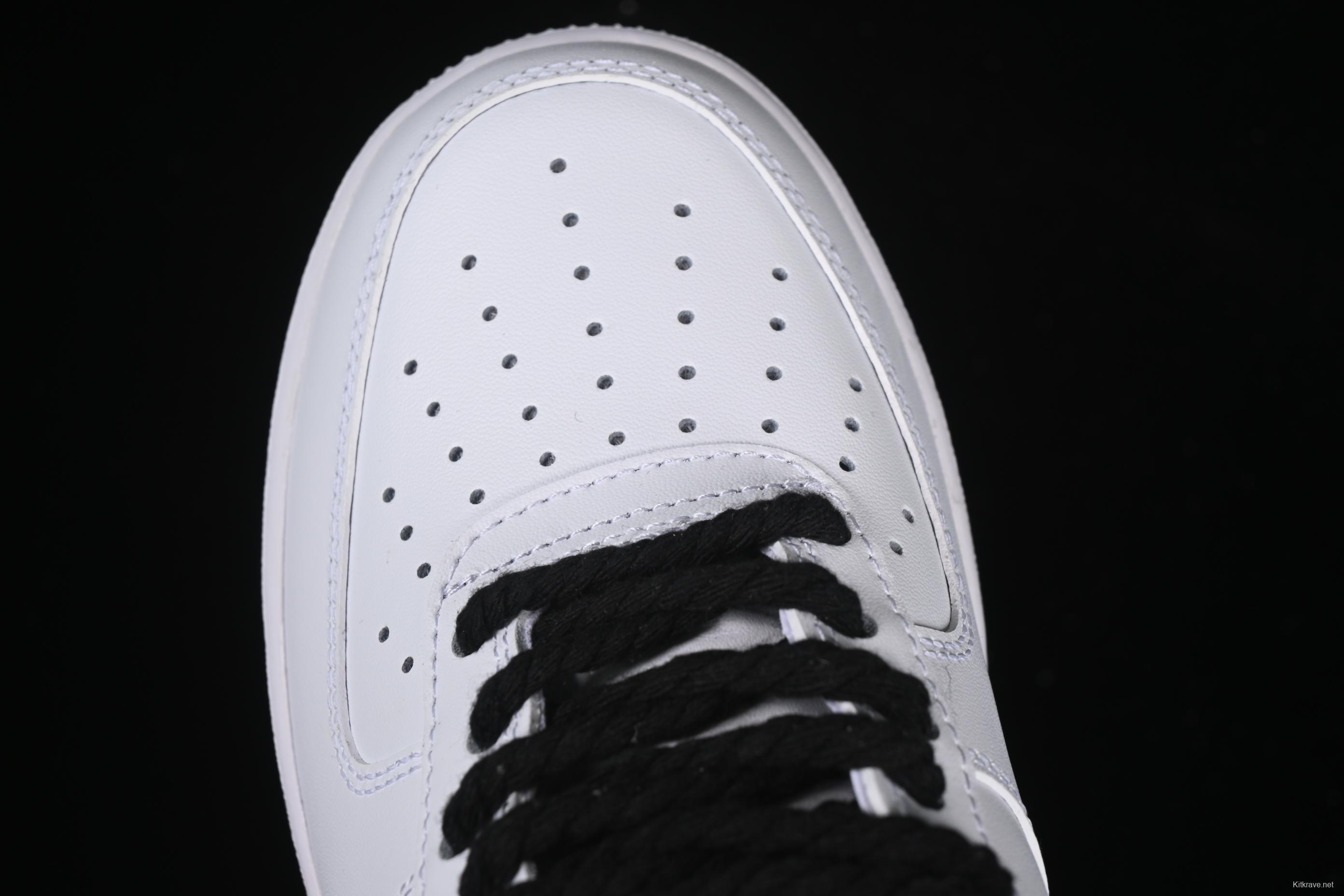 Nike Air Force 1 '07 Low White Black Hemp Casual Sneakers - ZH0316-072