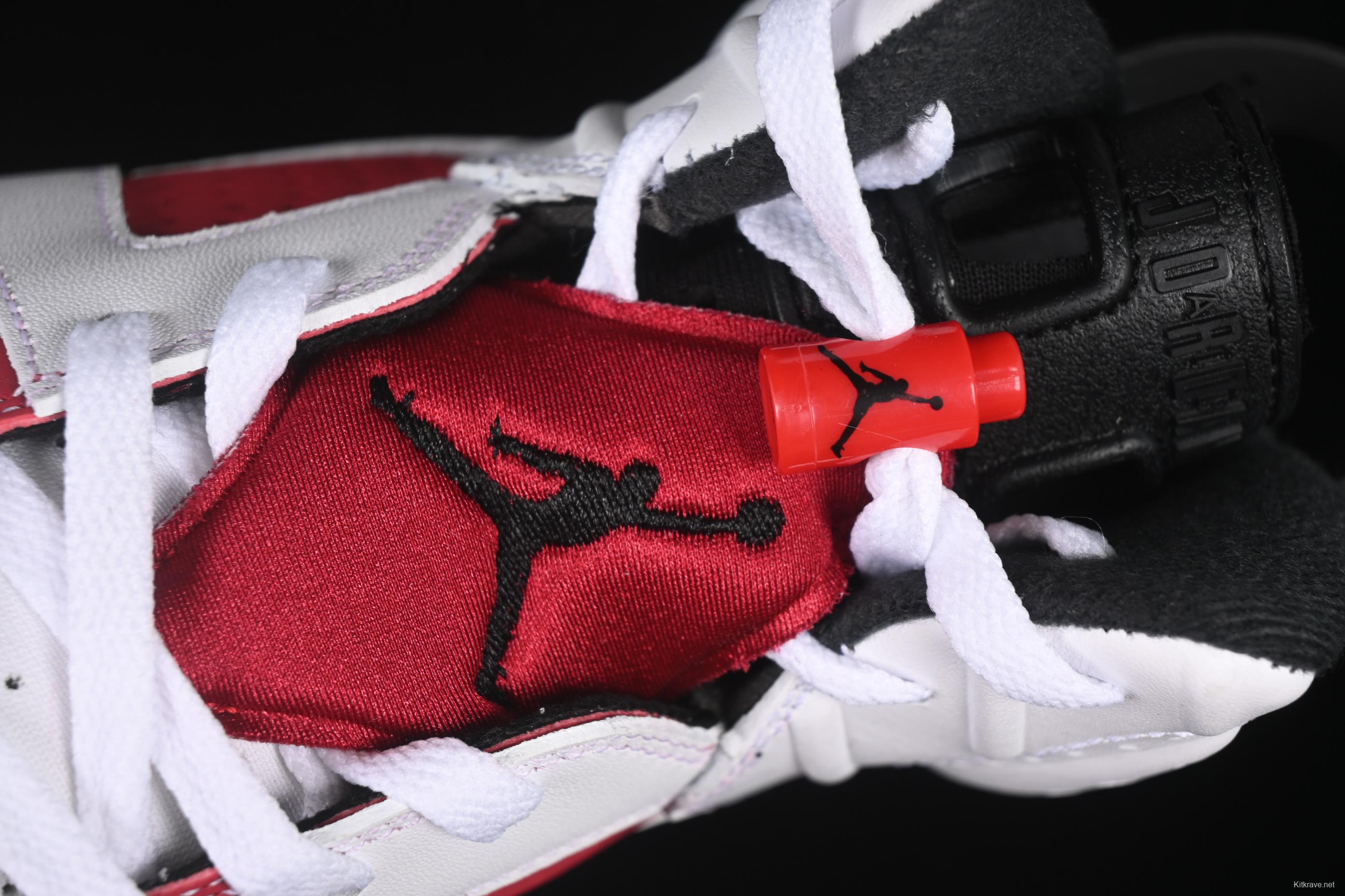 Nike Air Jordan 6 Retro High Basketball Shoes in Carmine White Red - CT8529-106
