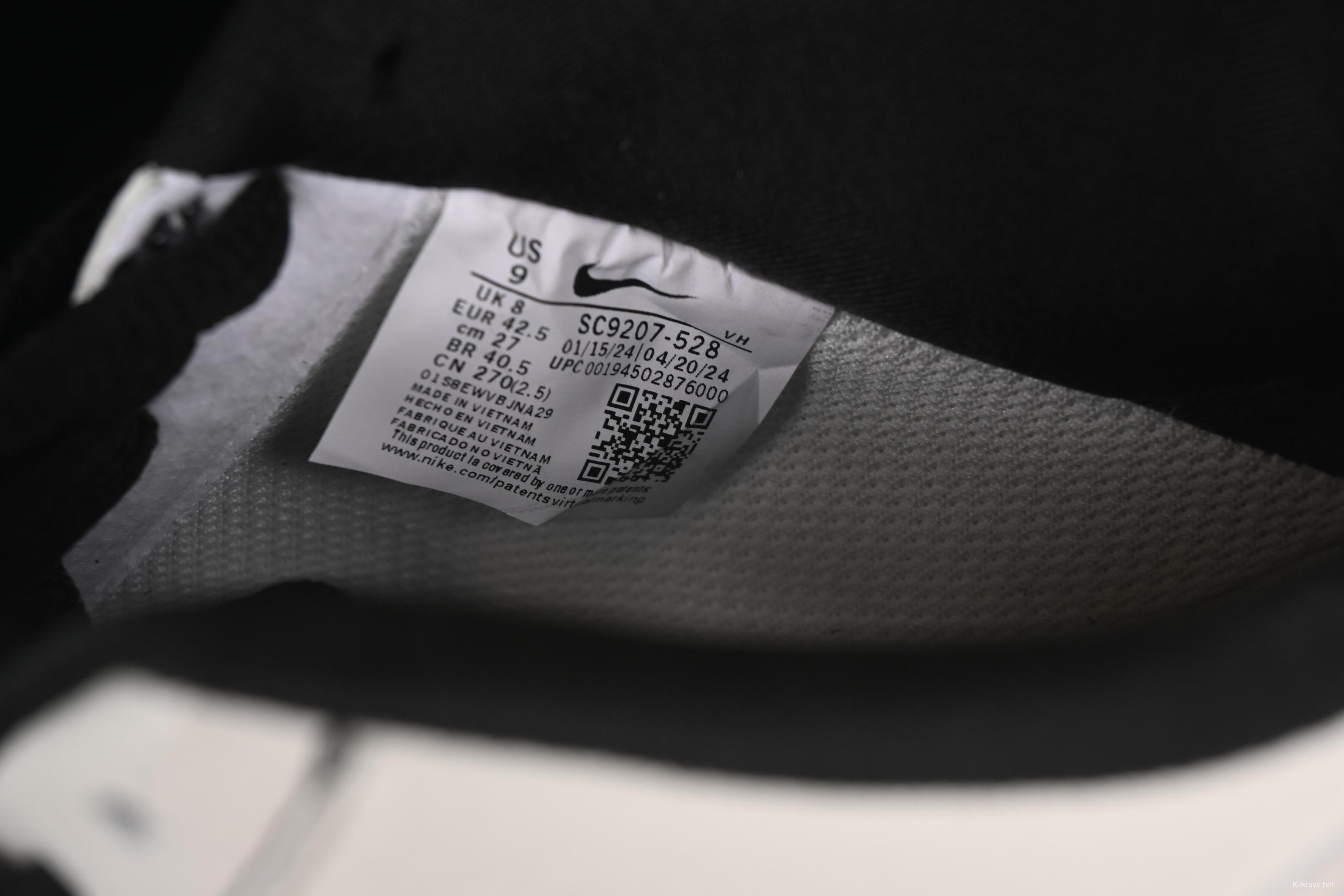 Nike Air Force 1'07 Low UN Collaboration Casual Sneakers in Black White Purple - SC9207-528