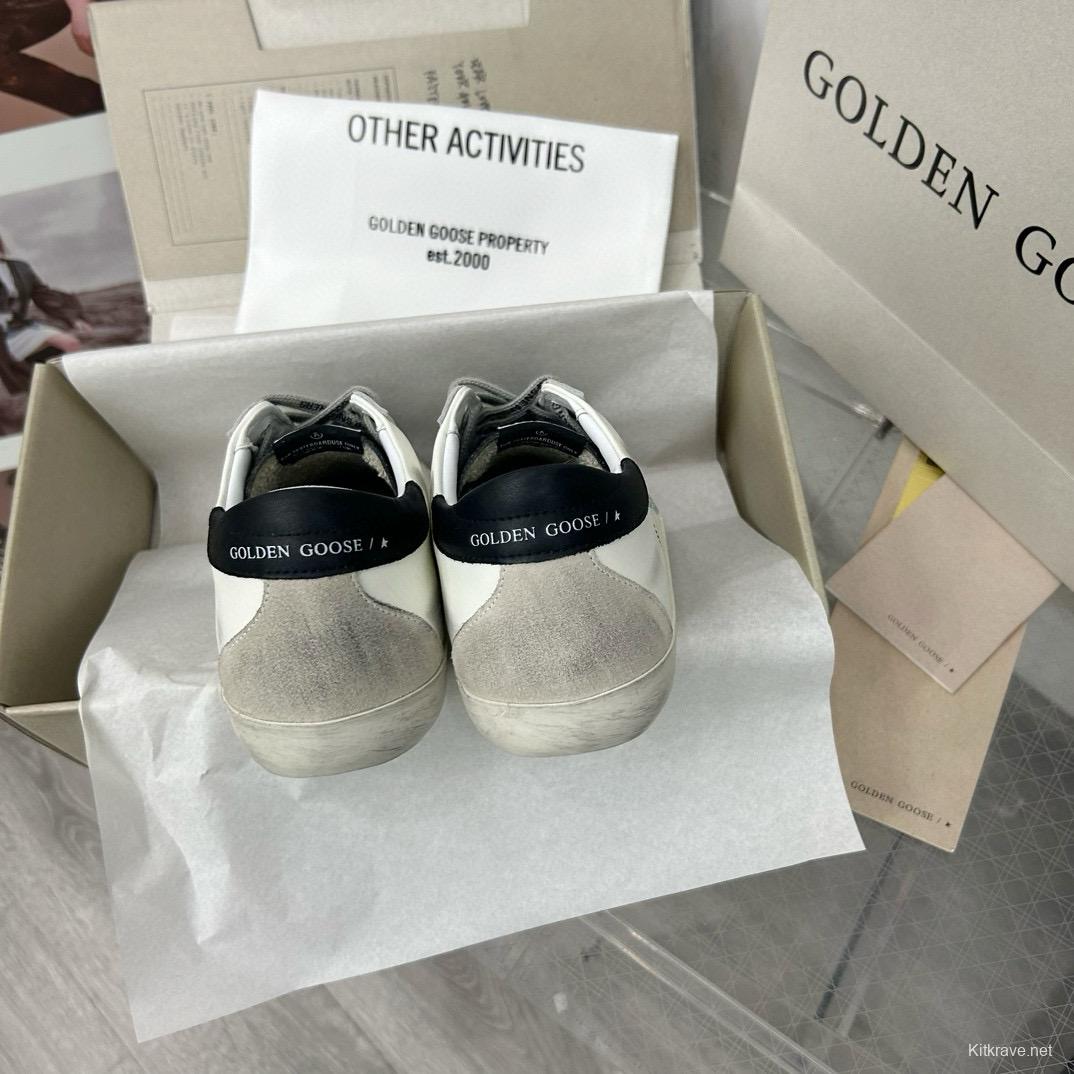 2025 Women GGDB White Black Glitter Leather Sneakers