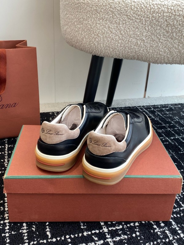 2024 Men Le Parmentier black suede leather casual sneakers MJ00320