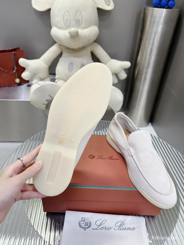 2025 Men LP White Suede Loafer LY00260