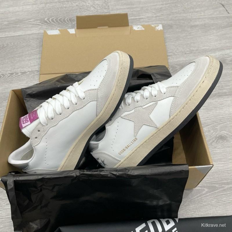 2024 Unisex GGDB White Grey Suede Leather Sneakers MJ00260