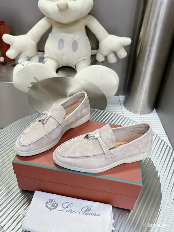 2024 Unisex Le Parmentier Beige Suede Loafers