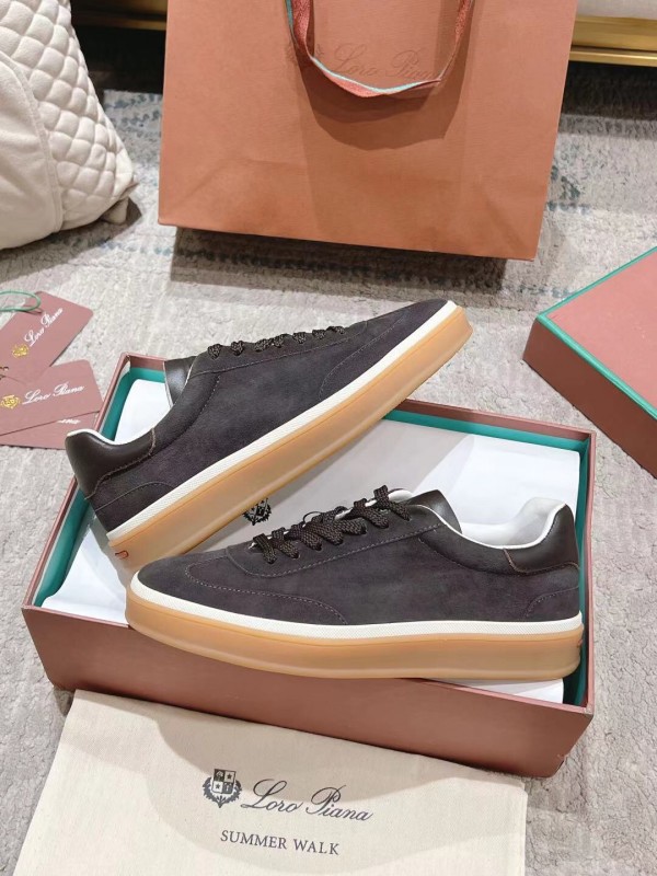 2025 Unisex Le Parmentier Black Suede Leather Sneakers Top Version LY00320(F)/LY00330(M)