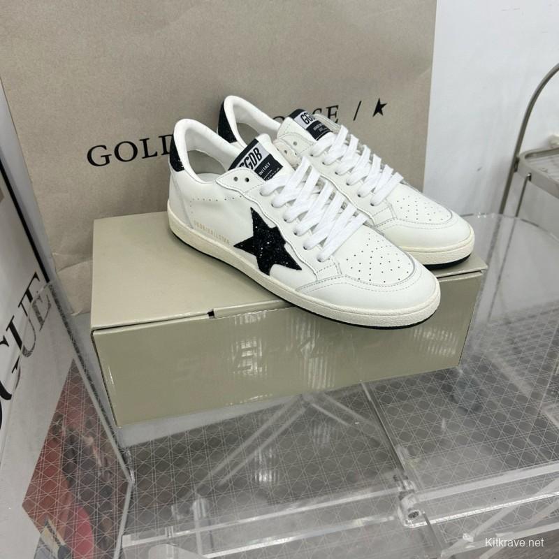2024 Unisex GGDB White Black Leather Low Top Sneakers MJ00260