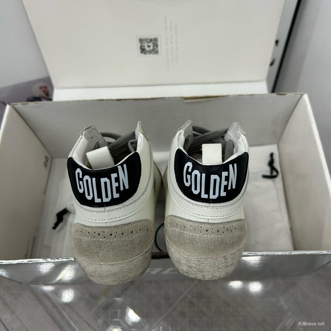 2024 Unisex GGDB White Black Leather Suede High Top Sneakers MJ00300