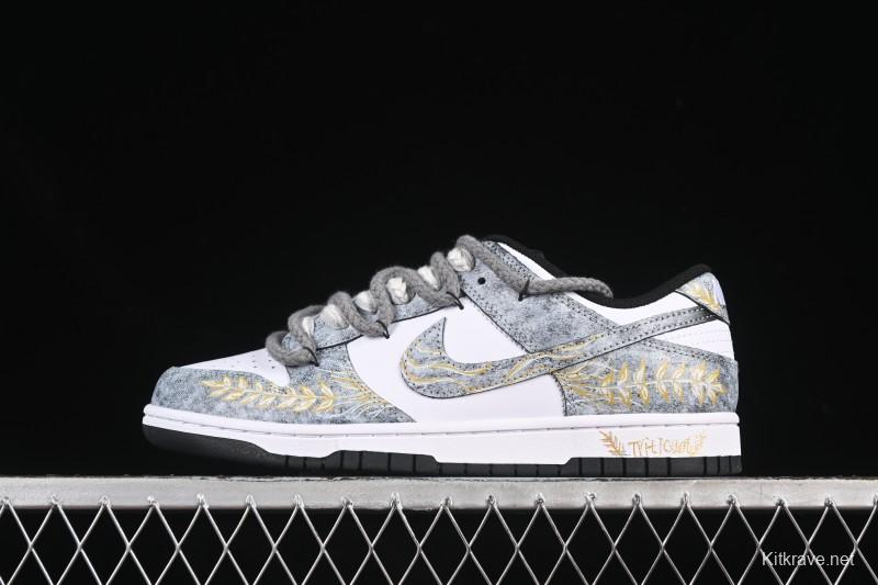 Nike SB Dunk Low Wheat Strap Low-Top Casual Skate Shoes - DD1391-100