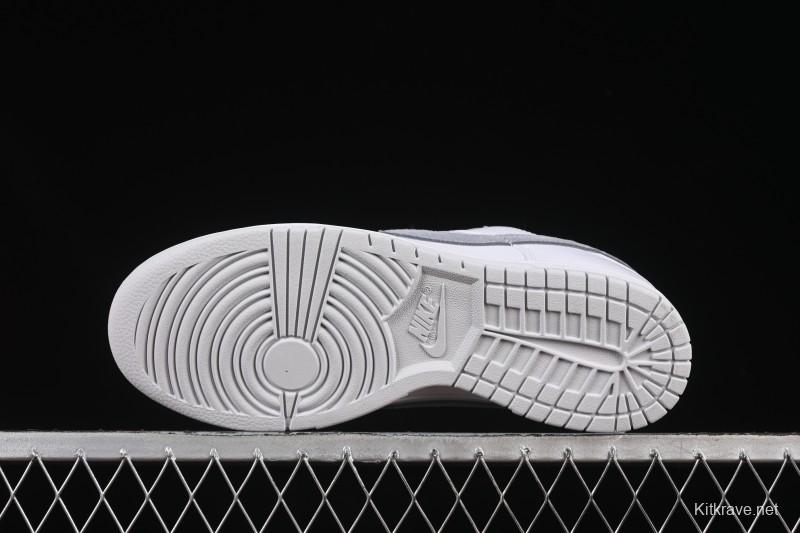 Nike SB Dunk Low White Grey Low-Top Casual Skate Shoes - IH0632-141