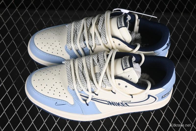 Nike Travis Scott x Fragment Design x Air Jordan 1 Low OG SP AJ1 Low Top Casual Sneakers - DM6868-106