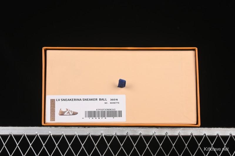 Louis Vuitton Sneakerina Round Toe Lace-Up Ballet Style Flat Training Shoes - N.F6