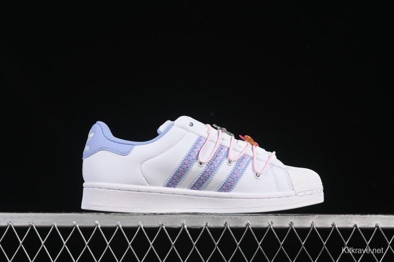 Adidas Superstar II Casual Sneakers with Shell Toe Design - JR1332