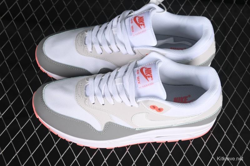 Nike Air Max 1 Retro Running Shoes with Half-Sole Air Cushion - 599820-100