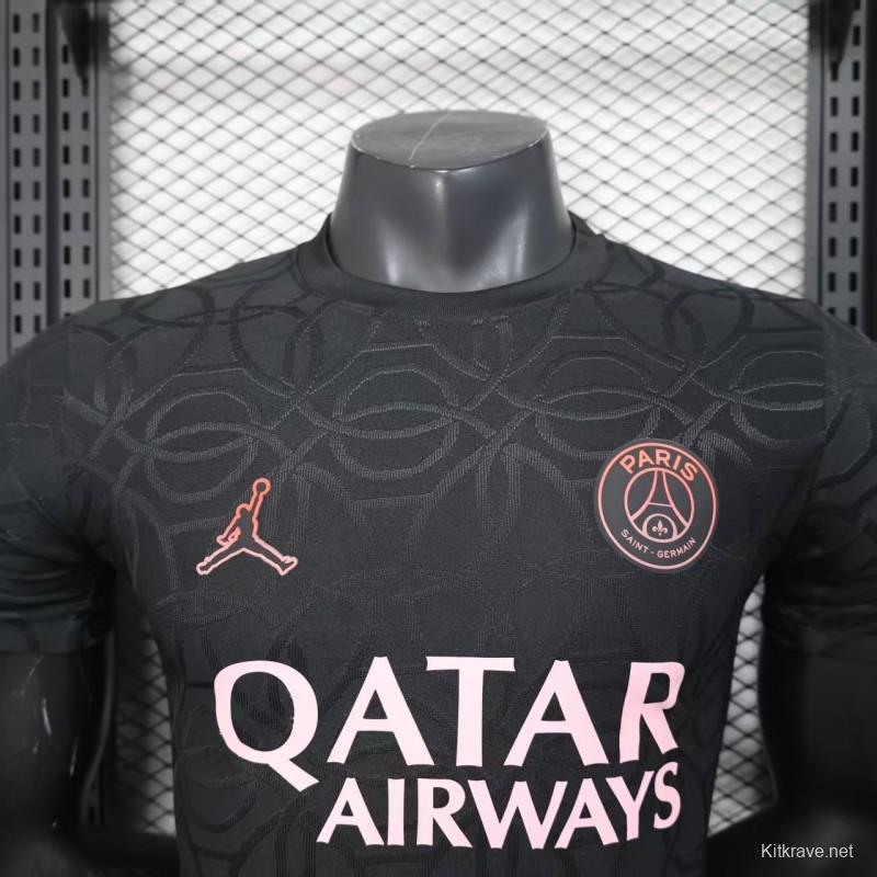 Player Version 25/26 Paris Saint-Germain PSG Black Pre-Match Jersey