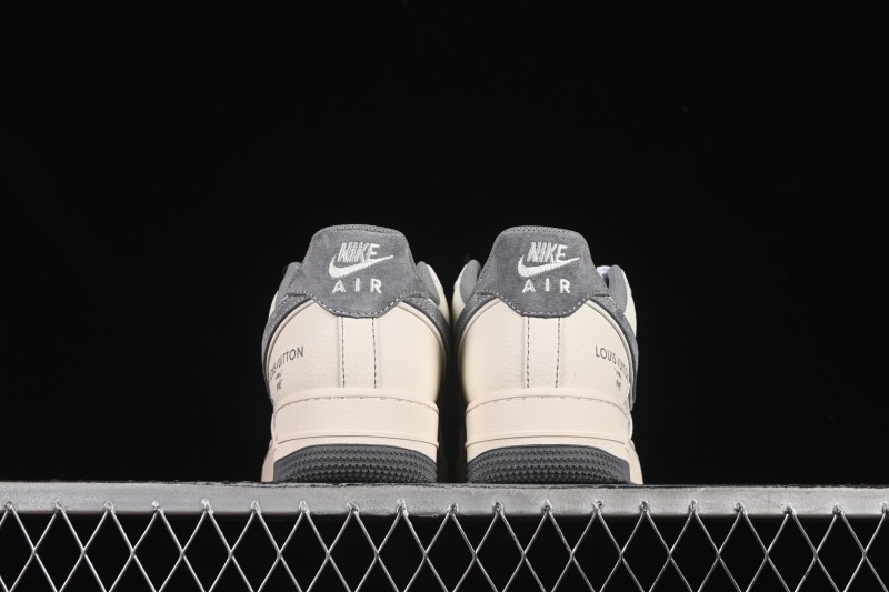 Nike Air Force 1 '07 Low LV Collaboration Light Gray Small Double Hook Casual Sneakers - YX5066-350