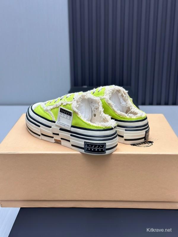 2025 Unisex XVESSEL Yellow White Canvas Plimsolls Vulcanized AS00240