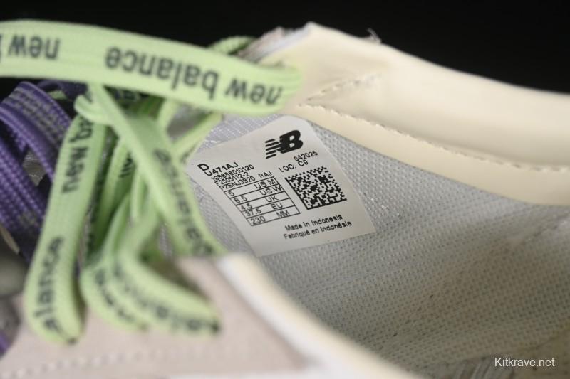 New Balance 471 Series Fabric and Leather Casual Lifestyle Shoes - U471AJ