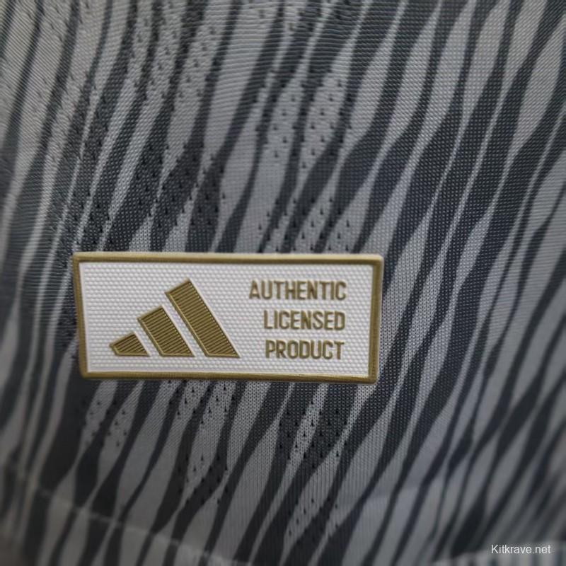 Player Version 25/26 Club America Grey with Diagonal Stripe Pattern Jersey