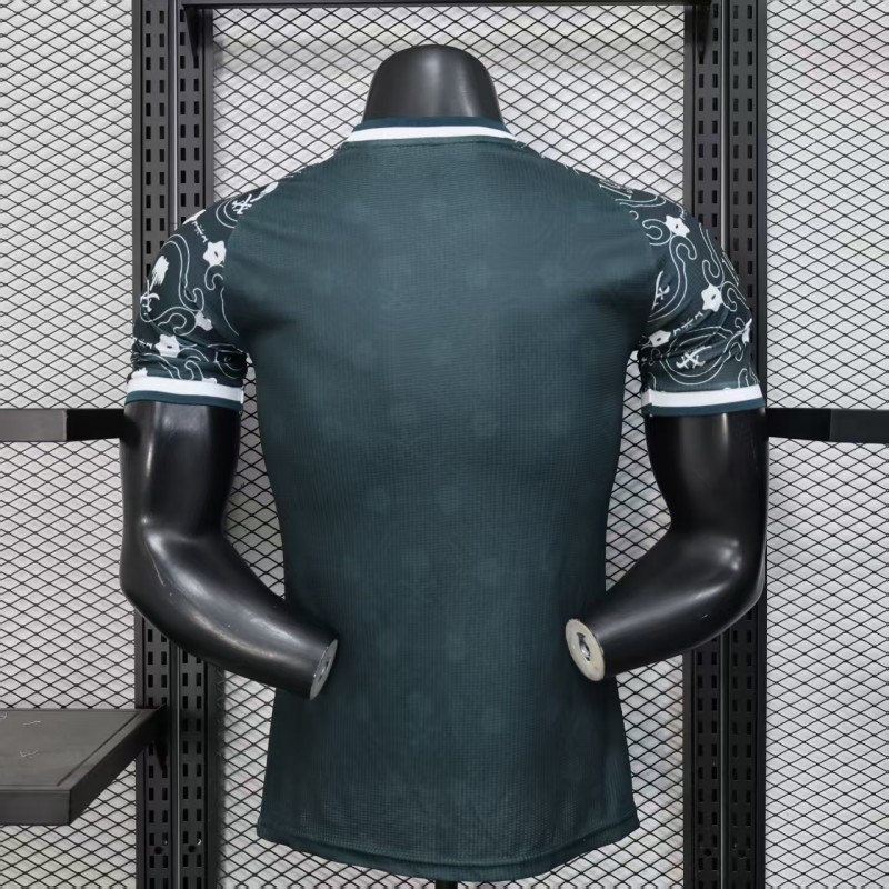Player Version 25/26 Al-Ahli Saudi Dark Green with Traditional Arabic Pattern Jersey