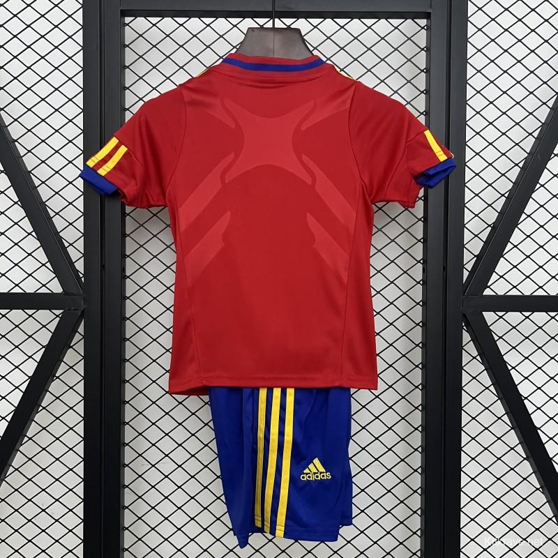 Retro 2010 Kids Spain Home Size 16-28 Jersey