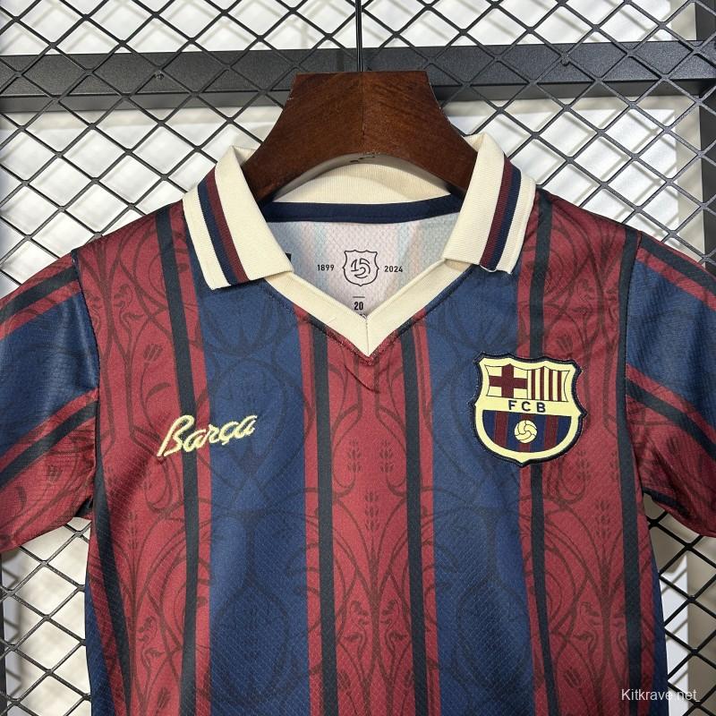 25/26 Kids Modernist FC Barcelona Polo Long Sleeve Jersey