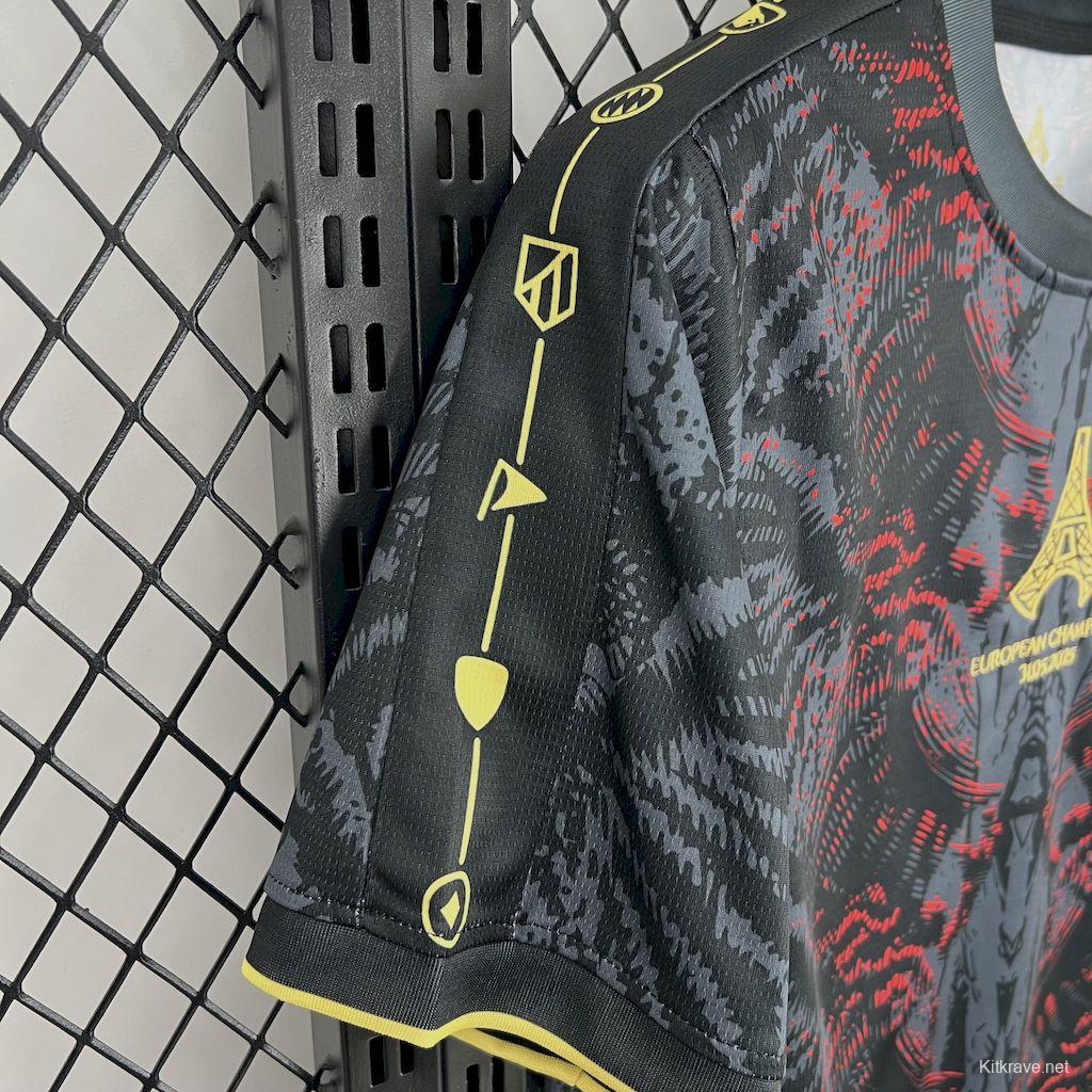 2025/26 PSG Paris Saint-Germain (CAMPEONES DE EUROPA) Grey Jersey