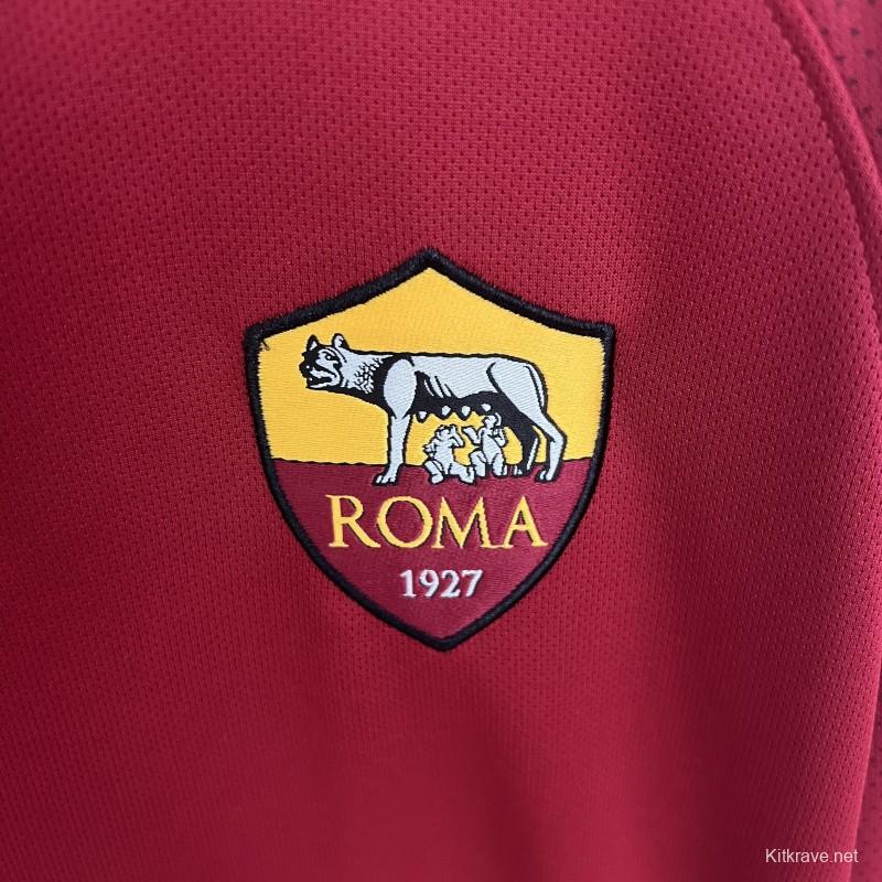 Retro 17/18 Roma Home Long Sleeve Jersey