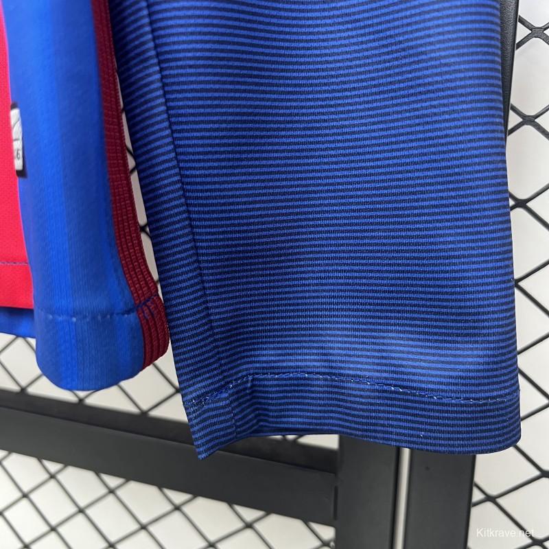 14/15 Retro Long Sleeve Barcelona Home Jersey