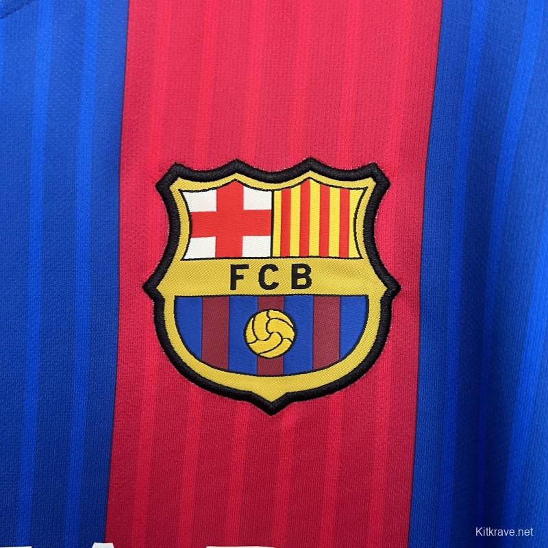 14/15 Retro Long Sleeve Barcelona Home Jersey