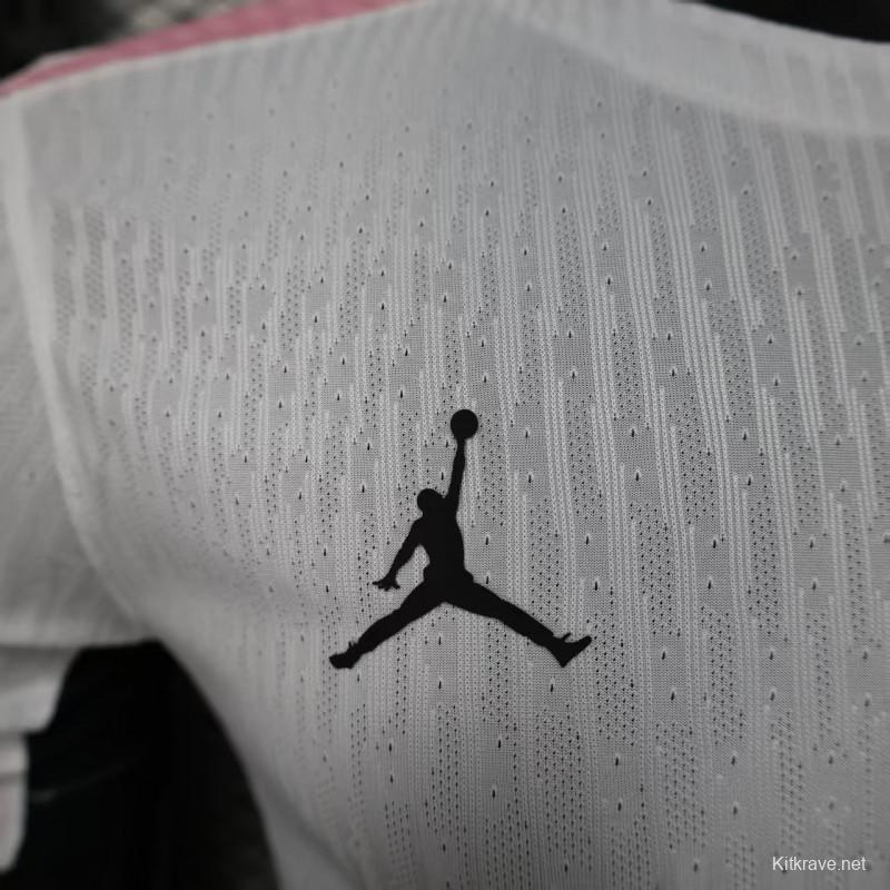 Player Version 25/26 Paris Saint-Germain White with Pink Trim Jersey