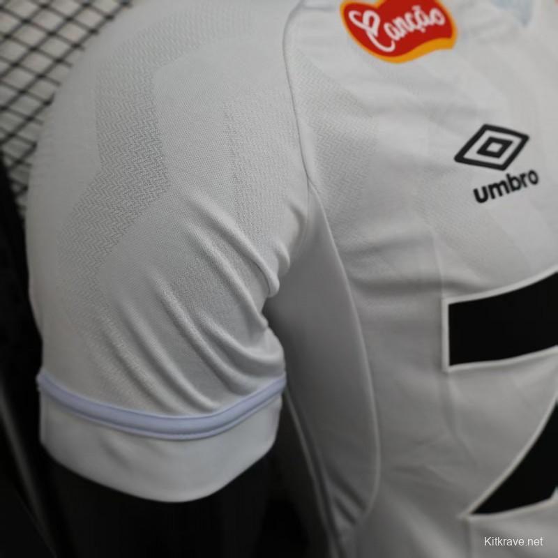 Player Version 25/26 Santos Home Jersey With Full Sponsors