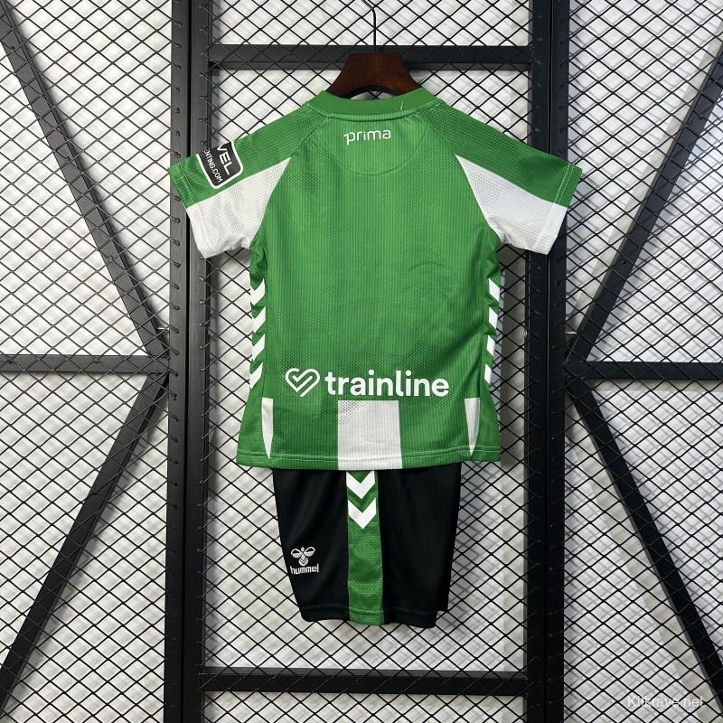 25/26 Kids Real Betis Home Size 16-28 Jersey