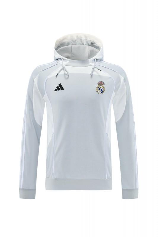 25/26 Real Madrid Hoodie Full Zipper Jacket + Long Pants