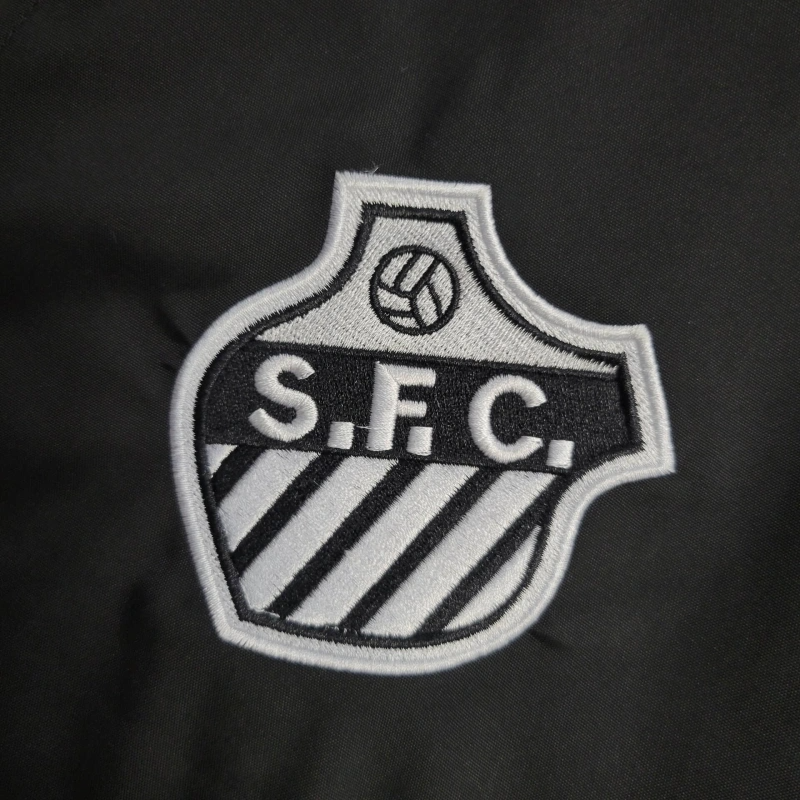 25/26 Santos Jacket Black Windbreaker