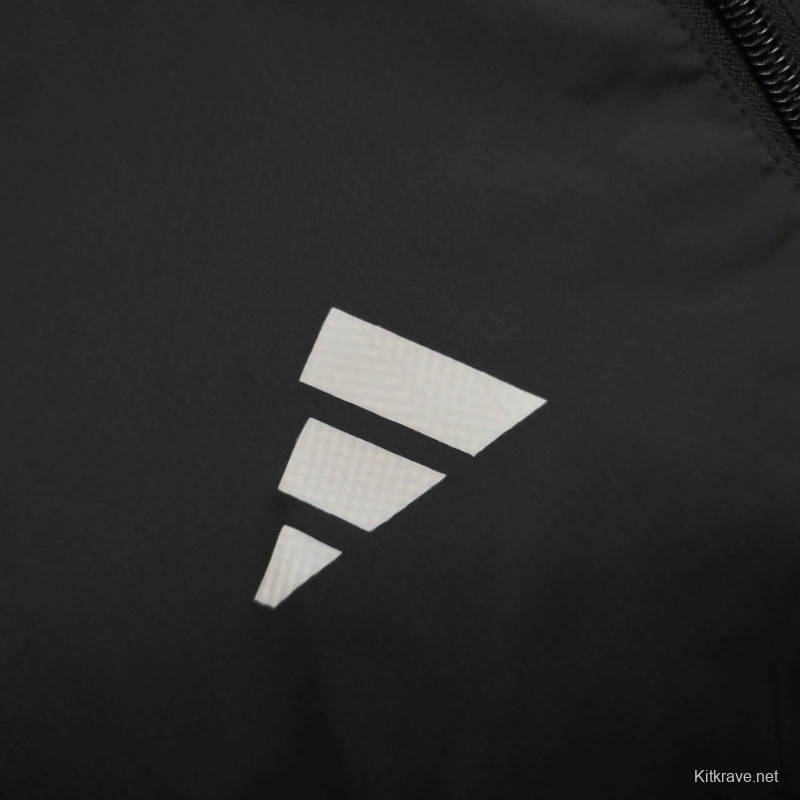 25/26 Manchester United Jacket Black Windbreaker