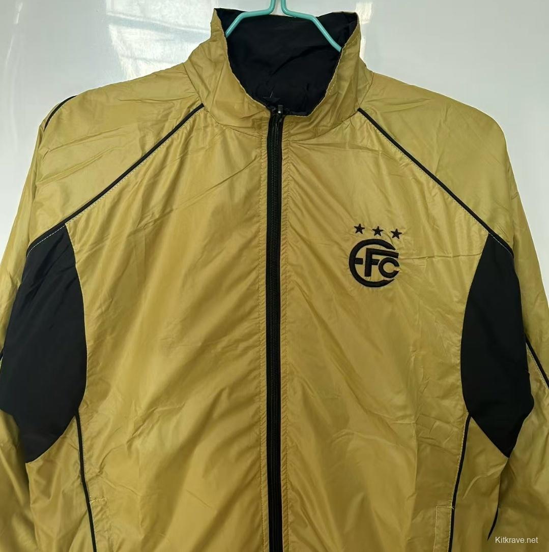 25/26 Equipo FC Reversible Golden/Black Reversible  Windbreaker