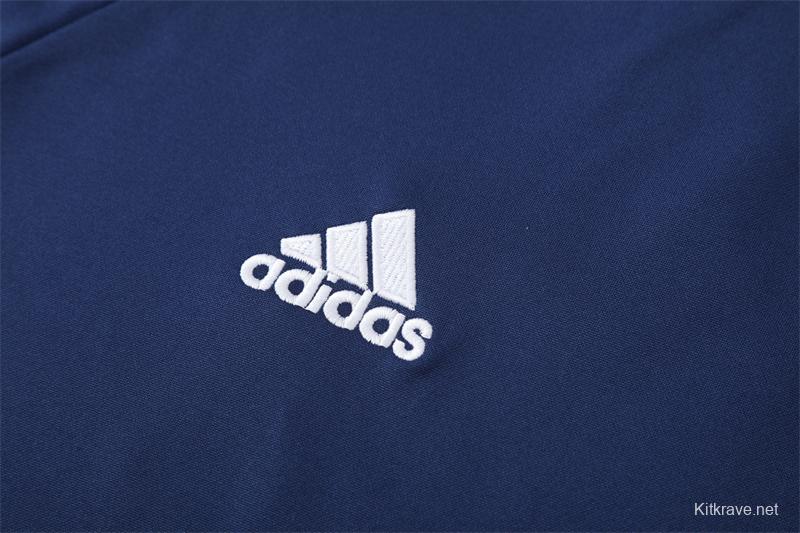 Retro 16/17 Real Madrid Royal Blue Half Zipper Jacket