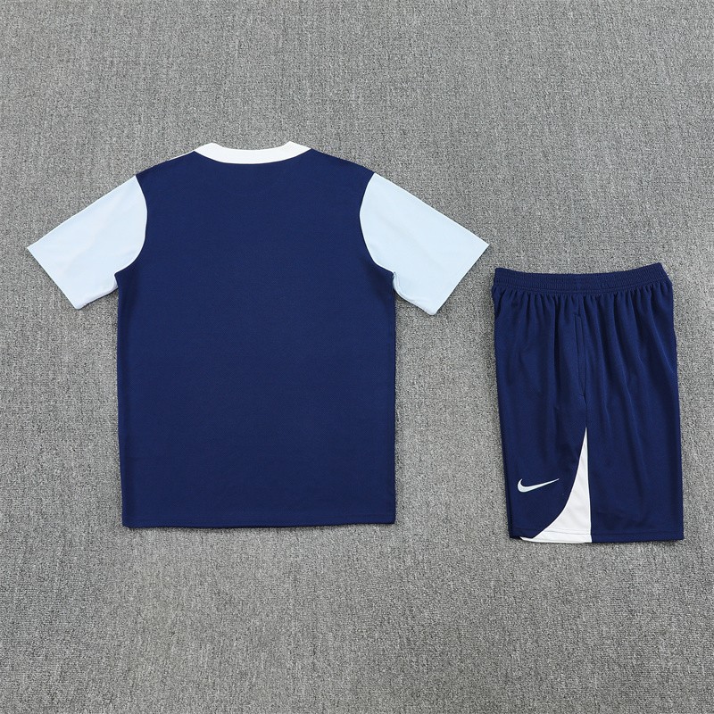 25/26 Tottenham Hotspur Royal Blue with XS Short Sleeve+Soccer Shorts