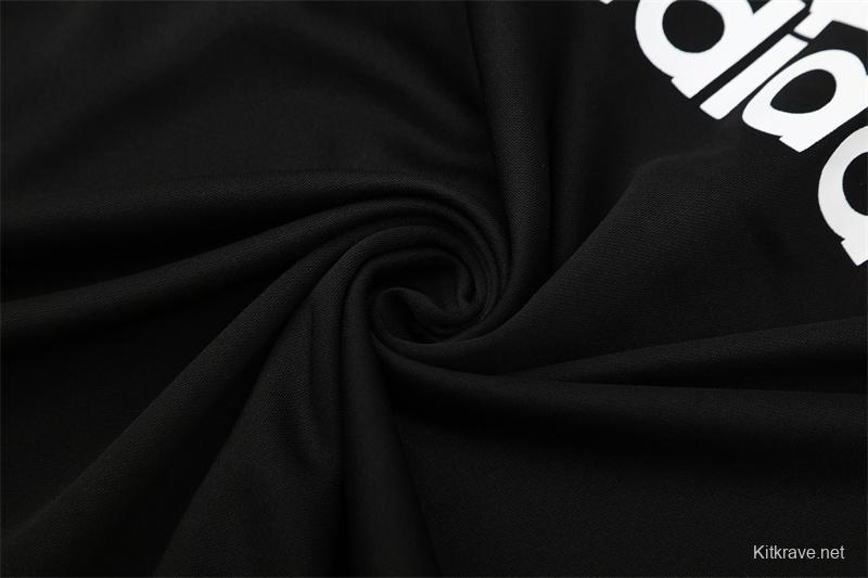 Retro 04/05 AC Milan Black Half Zipper Jacket+Long Pants