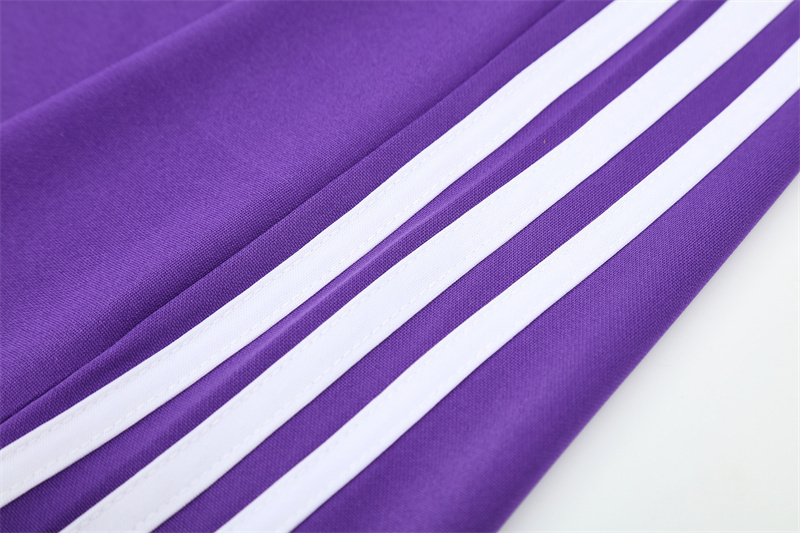 Retro 16/17 Real Madrid Purple Half Zipper Jacket
