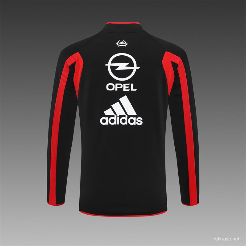 Retro 05/06 AC Milan Black Half Zipper Jacket