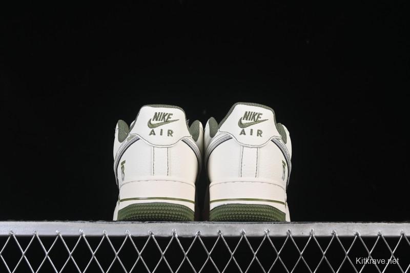 Nike Air Force 1 '07 Low Burberry Collaboration Military Green Embroidery Casual Sneakers - JP8028-003