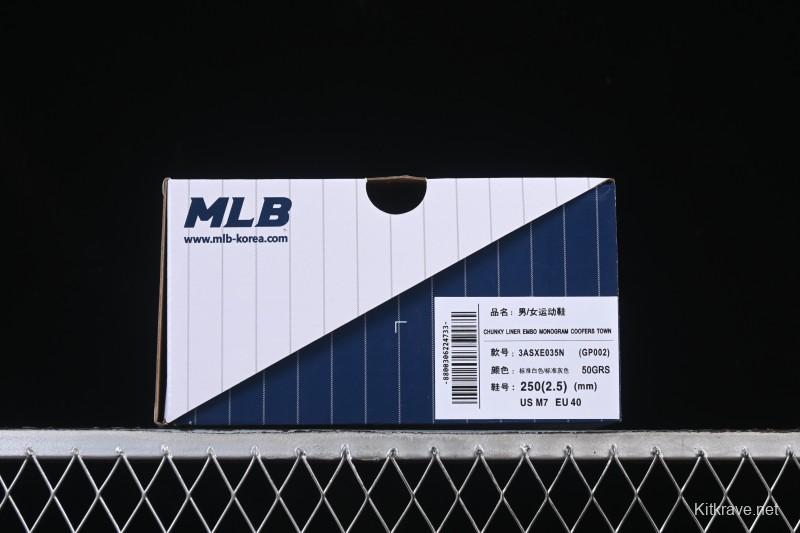 New York Yankees Bigball Chunky Embo Monogram Platform Sneakers - 3ASXE035N50GRS