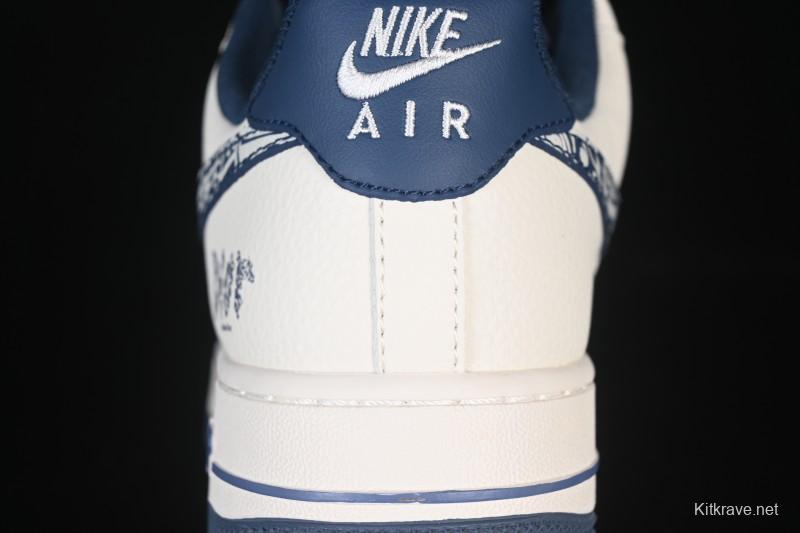 Nike Air Force 1 '07 Low Dior Collaboration Milan Embroidery Low-Top Casual Sneakers - XD2588-608