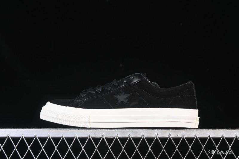 Converse One Star Suede Black Low Top Casual Skate Shoes - 149908C