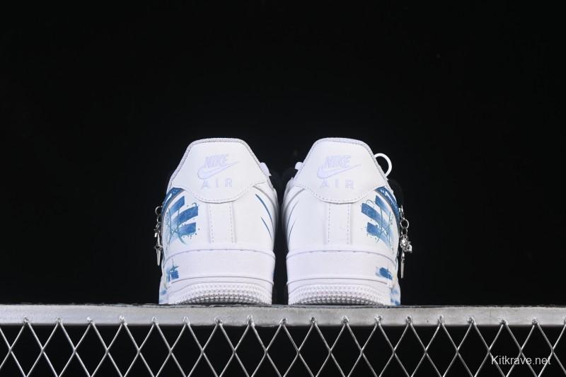 Nike Air Force 1'07 Low Pisces Hand-Painted Doodle Zodiac Series - 219-320