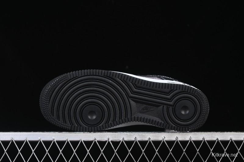 Nike Air Force 1 '07 Low Gucci Collaboration Litchi Grain Print Casual Sneakers - AH8462-002